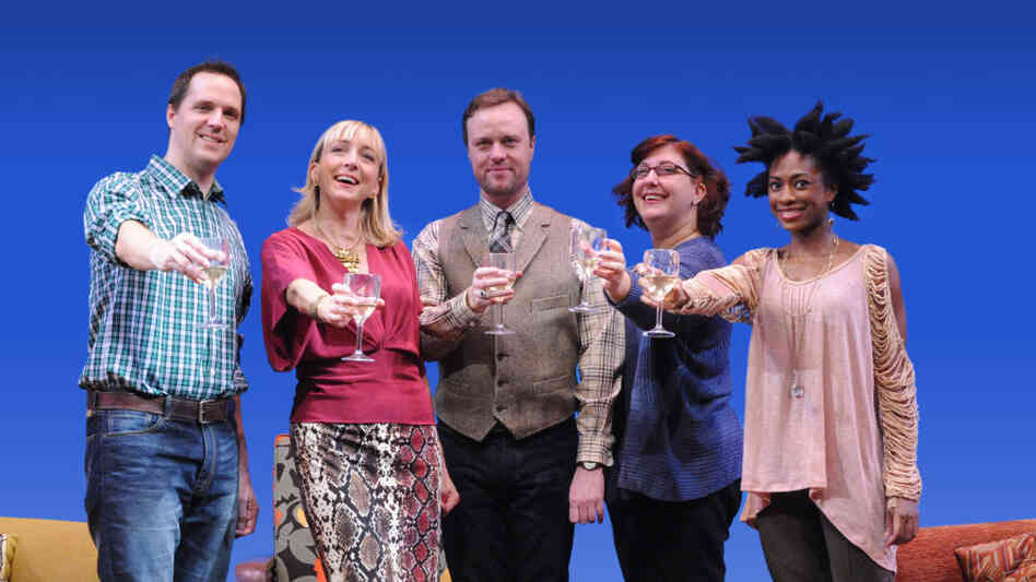 The Book Club Play, revamped by author Karen Zacarias as part of her residency in the American Voices New Play Institute at Arena Stage, is a comedy about life, love and literature.The cast included (from left) Eric Messner, Kate Eastwood Norris, Tom Story, Ashlie Atkinson and Rachael Holmes. The Book Club Play, revamped by author Karen Zacarias as part of her residency in the American Voices New Play Institute at Arena Stage, is a comedy about life, love and literature.The cast included (from left) Eric Messner, Kate Eastwood Norris, Tom Story, Ashlie Atkinson and Rachael Holmes.