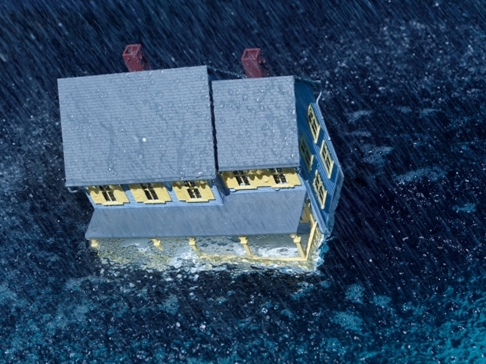A house in a storm
