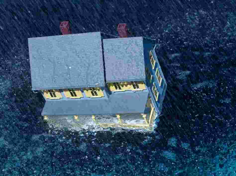 A house in a storm