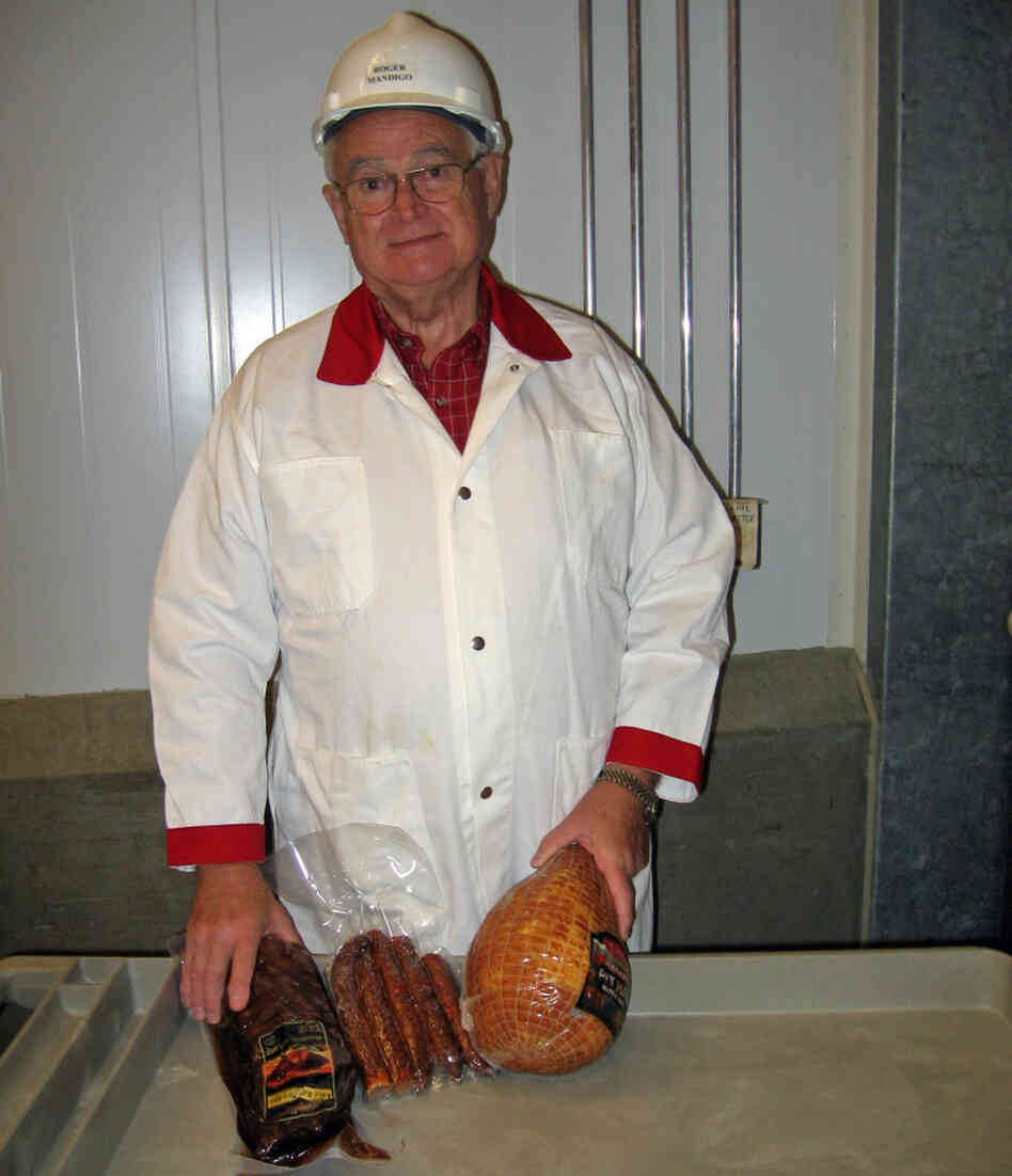 Roger Mandigo earned induction into the Meat Industry Hall of Fame for his invention of "restructured meats." Roger Mandigo earned induction into the Meat Industry Hall of Fame for his invention of "restructured meats."