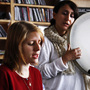 Marketa Iglova and Aida Shahghasemi perform a Tiny Desk Concert at the NPR Music offices on October 4, 2011.