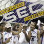Florida players (from left) Taurean Green, Corey Brewer, Walter Hodge, Joakim Noah and Marreese Speights hold up the Southeastern Conference sign after defeating Arkansas in the SEC basketball tournament championship game at the Georgia Dome in Atlanta in 2007. Florida players (from left) Taurean Green, Corey Brewer, Walter Hodge, Joakim Noah and Marreese Speights hold up the Southeastern Conference sign after defeating Arkansas in the SEC basketball tournament championship game at the Georgia Dome in Atlanta in 2007.