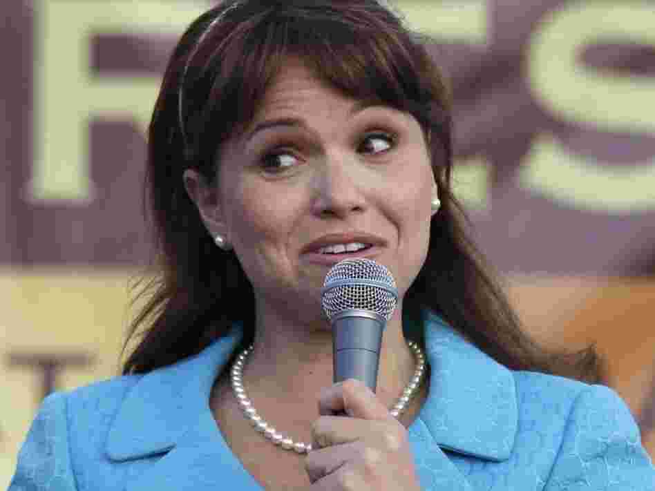 Delaware Republican Senate candidate Christine O'Donnell delivers remarks at the Tea Party Express rally in 2010. Some say Republicans threw away votes by nominating ultra-conservative O'Donnell.
