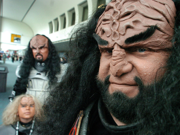 We're pretty sure these guys are in costumes. (2004 file photo from Comic-Con Convention in San Diego.)