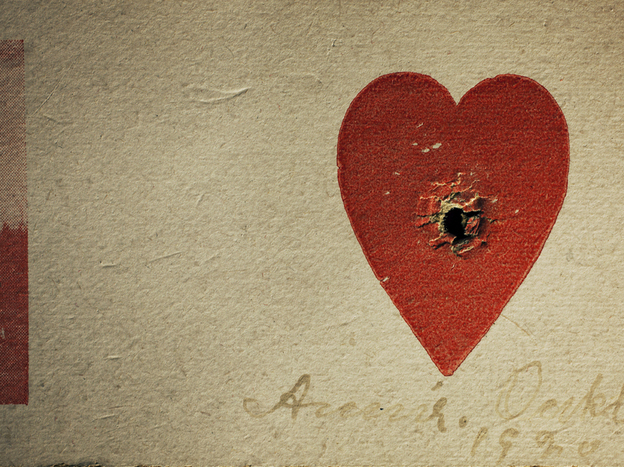 Annie Oakley was known to demonstrate her marksmanship by shooting through the center of a small heart on a card. See more photos from Annie Leibovitz's new book on NPR's Picture Show blog.