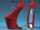 Red suede shoes by Nina Ricci Red suede shoes by Nina Ricci