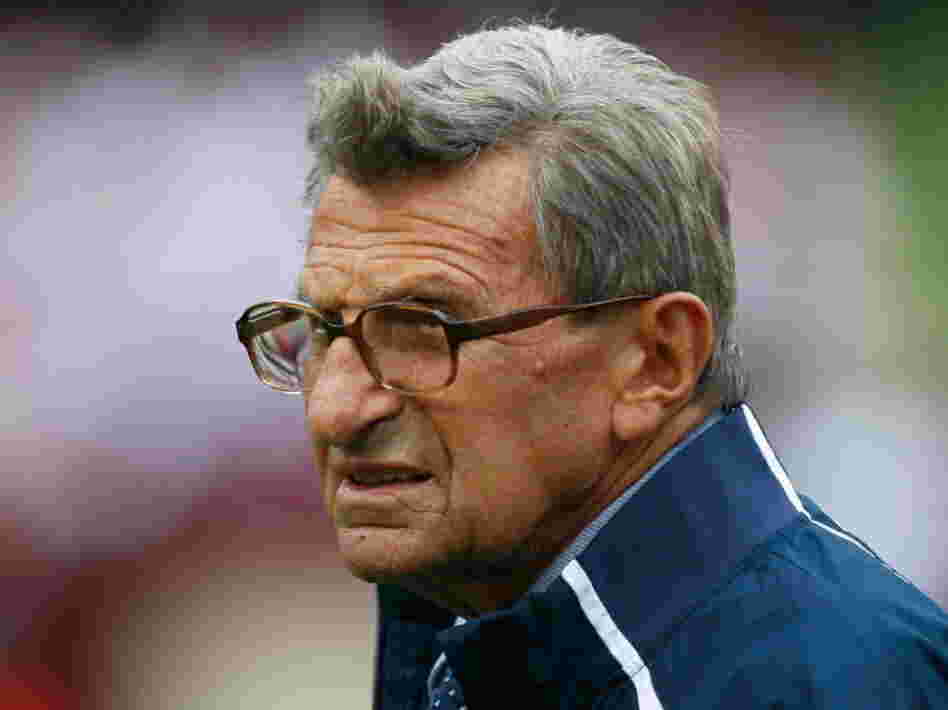 Penn State football coach Joe Paterno.