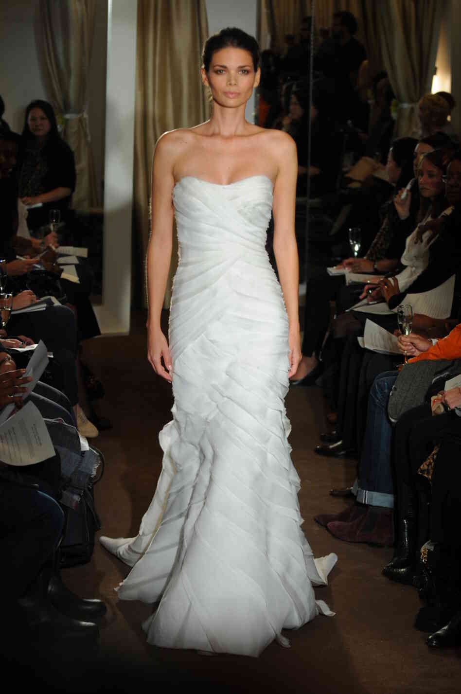 One of Kevan Hall's latest bridal gowns.
