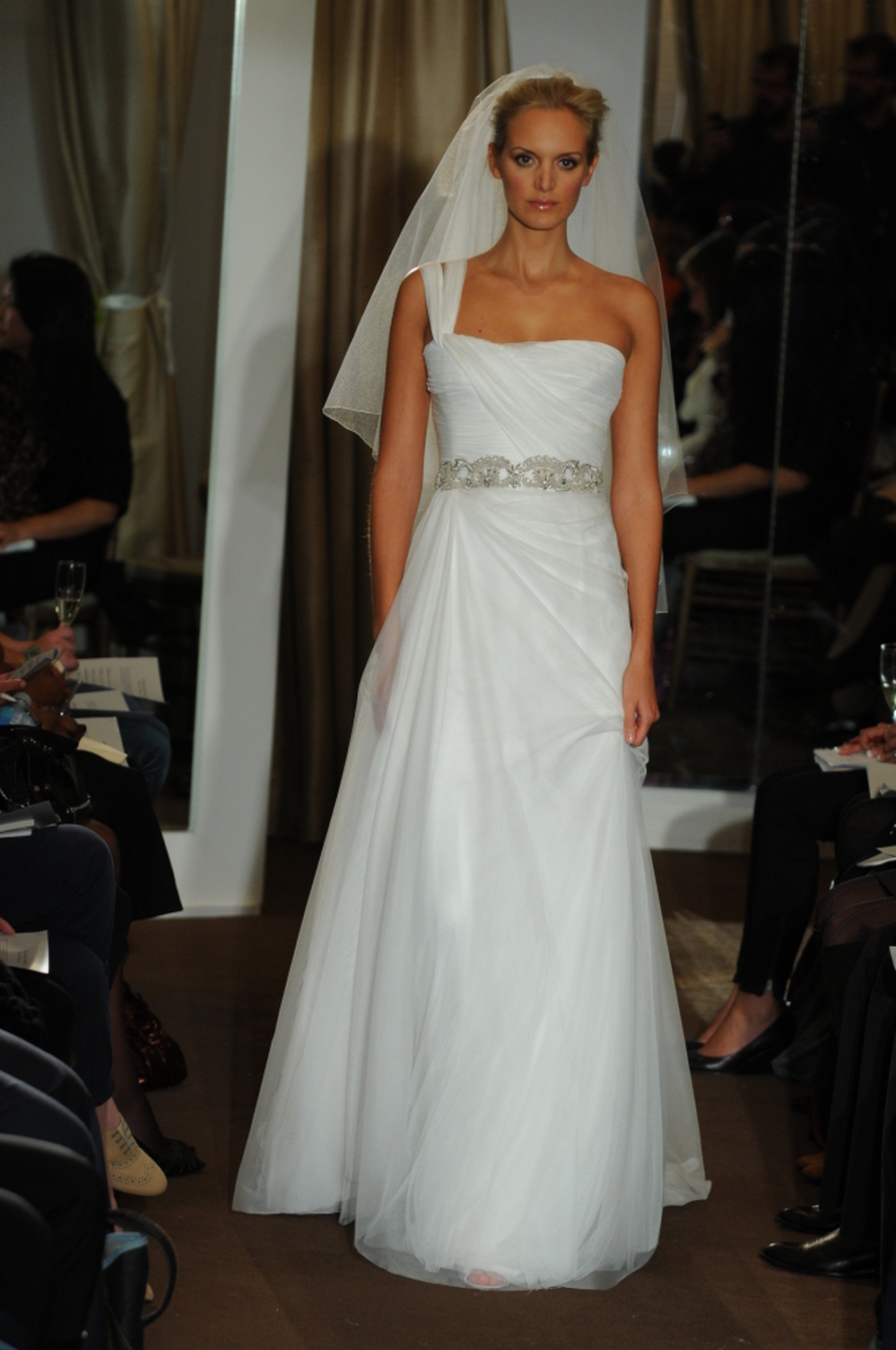 A bridal gown by Kevan Hall.