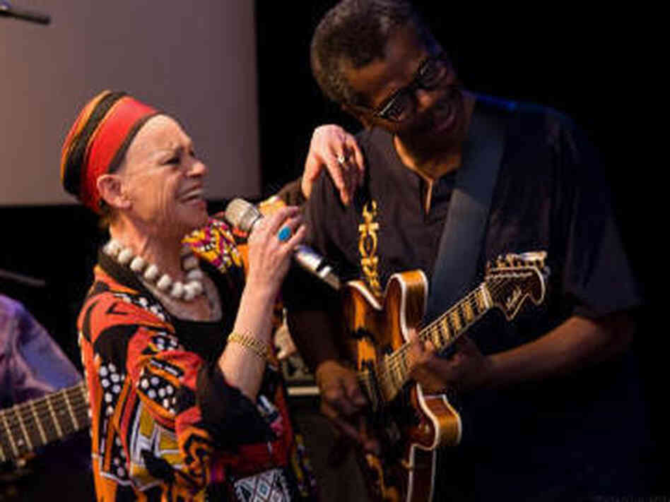 Vocalist Mfa-Kera and guitarist Mike Russell performing from their album Talking Africa. Vocalist Mfa-Kera and guitarist Mike Russell performing from their album Talking Africa.