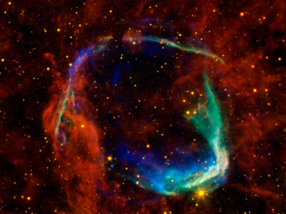 Astrophysicist Saul Perlmutter analyzed the brightness coming from supernovae, like the one pictured above, to measure how fast the universe is expanding. 