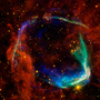 Astrophysicist Saul Perlmutter analyzed the brightness coming from supernovae, like the one pictured above, to measure how fast the universe is expanding. Astrophysicist Saul Perlmutter analyzed the brightness coming from supernovae, like the one pictured above, to measure how fast the universe is expanding.