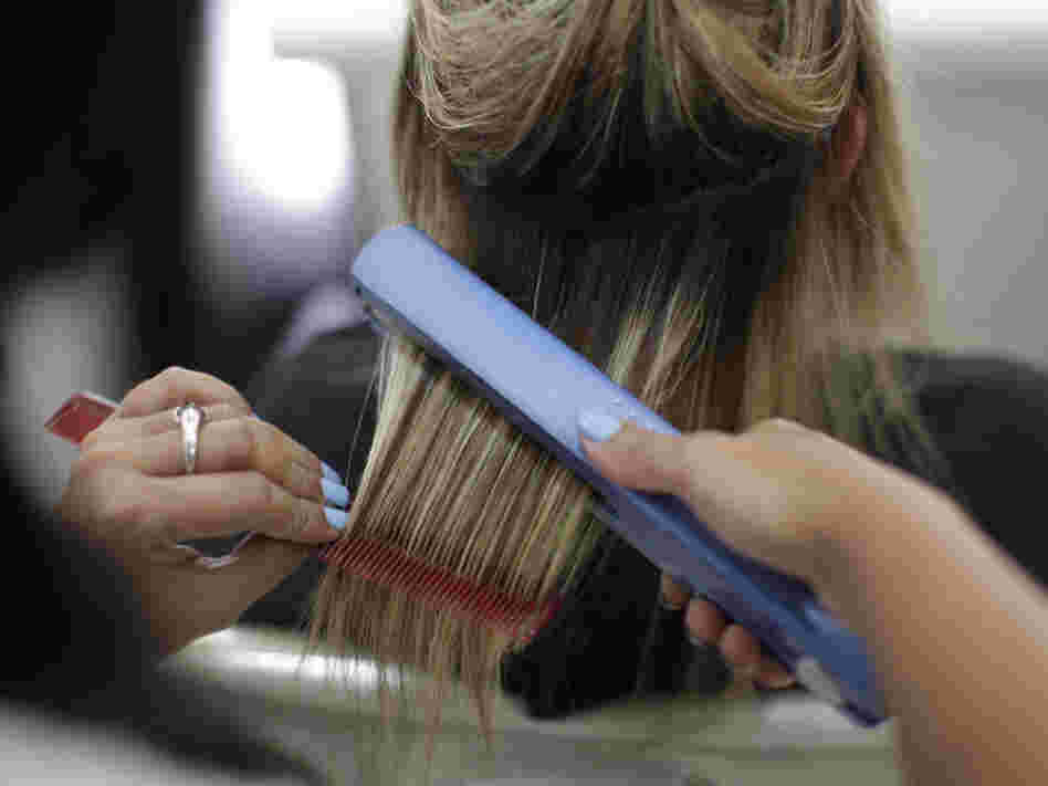 Some treatments to straighten hair rely on formaldehyde, which can irritate the skin and lungs. It's also carcinogenic.