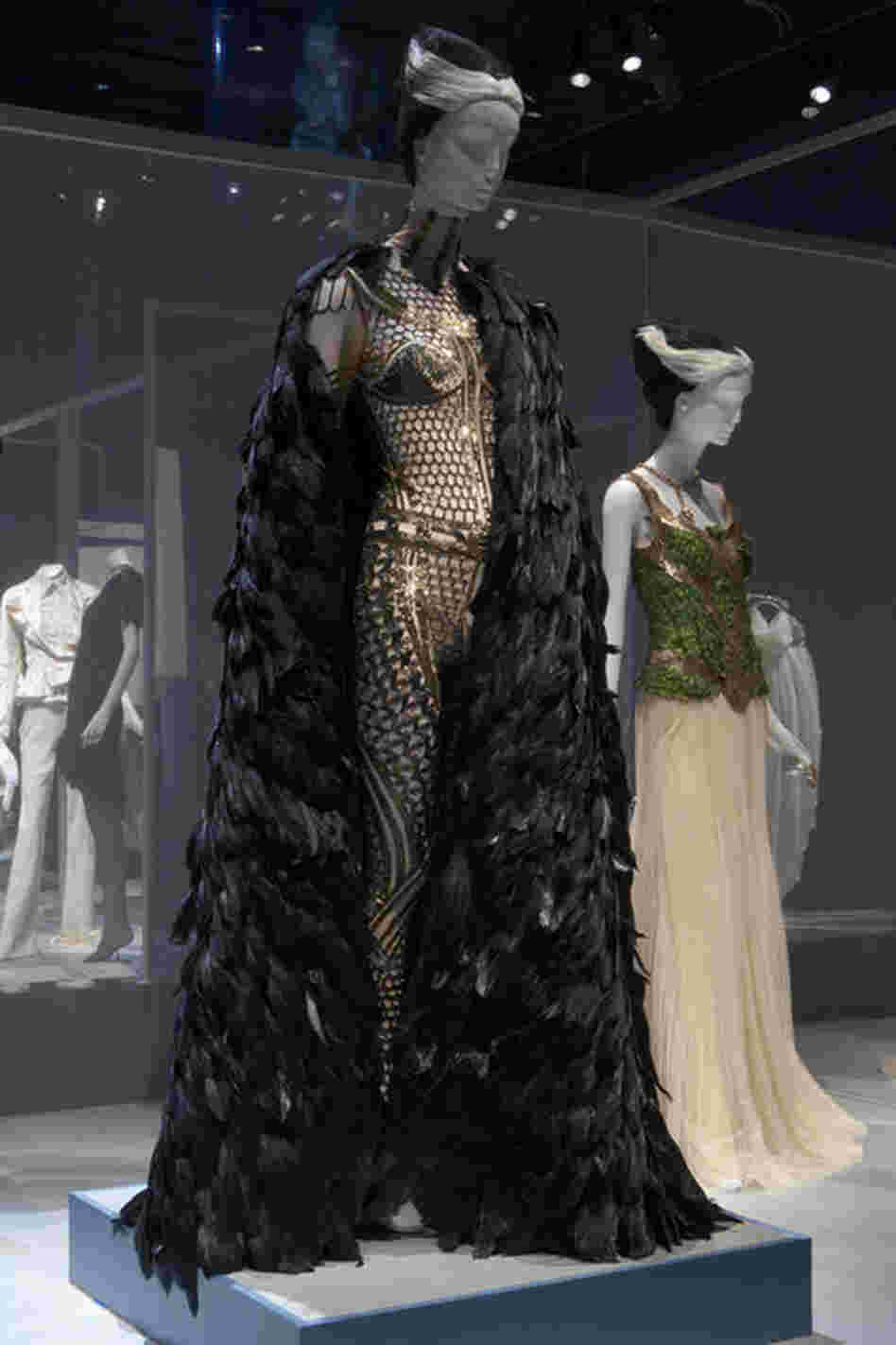 Guinness' collection celebrates dramatic styles that often incorporate feathers and sparkle, both of which come together in this ensemble by the late Alexander McQueen. According to the Museum at FIT, designer Tom Ford describes Guinness as "one of the — if not the — most stylish women living."
