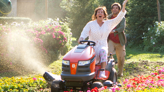 Adam Sandler (as Jill, left) with Eugenio Derbez (Felipe) in Jack & Jill.