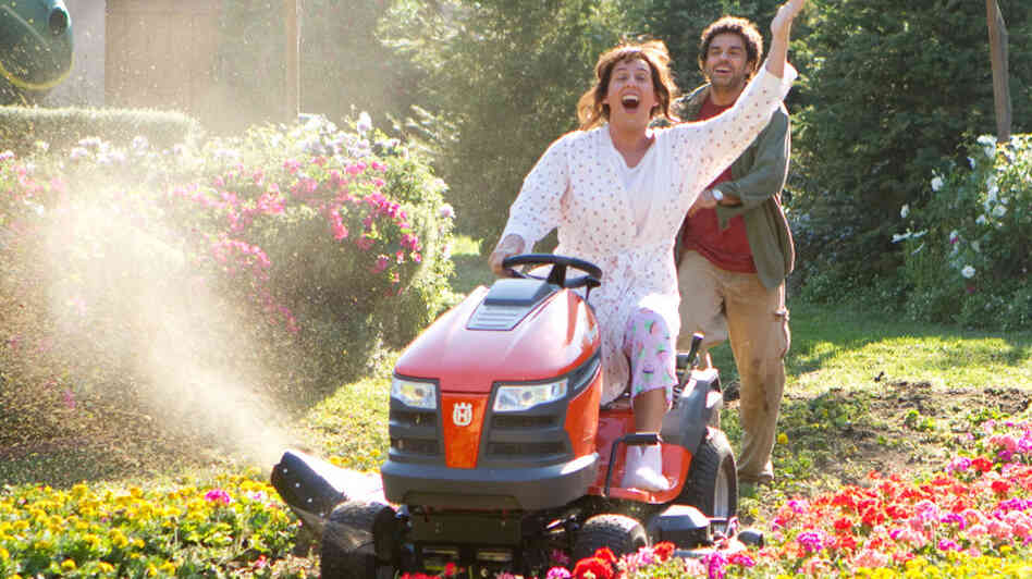 Adam Sandler (as Jill, left) with Eugenio Derbez (Felipe) in Jack & Jill.