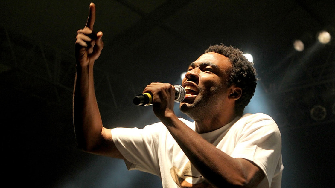 Donald Glover onstage as Childish Gambino at Bonnaroo this summer.