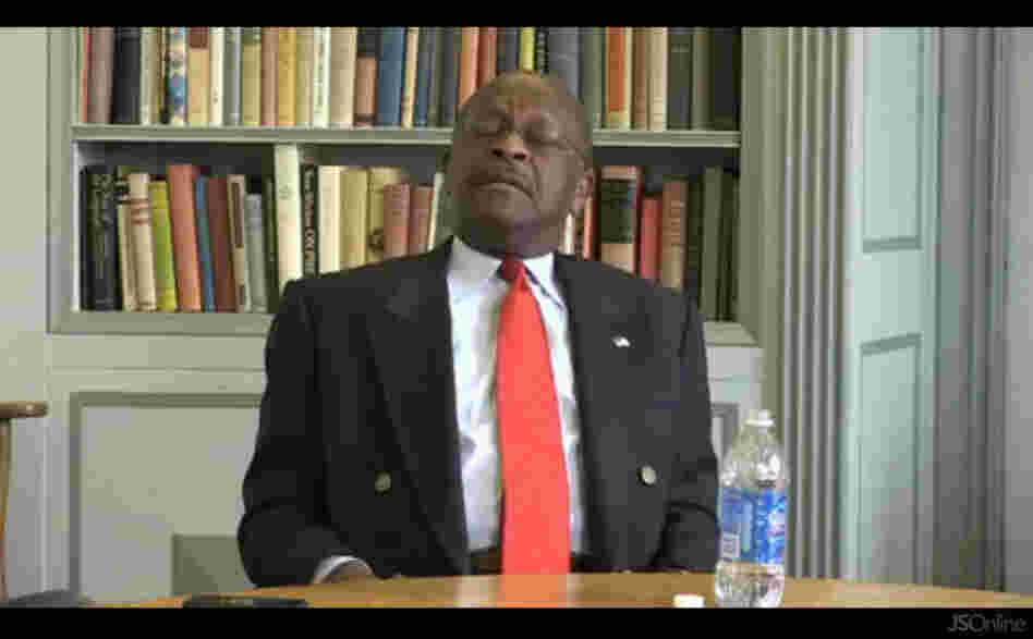 Herman Cain searches for a Libya answer.