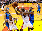 Fans may not see this kind of action for a long while: Chris Bosh of the Miami Heat as he drove to the basket in last season's finals against the Dallas Mavericks. Fans may not see this kind of action for a long while: Chris Bosh of the Miami Heat as he drove to the basket in last season's finals against the Dallas Mavericks.