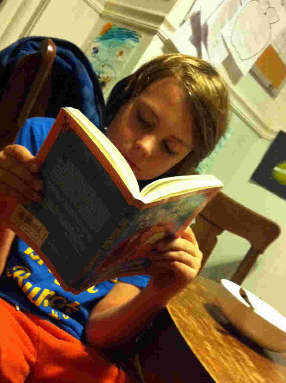 Oscar Backes, 9, of Lawrenceville, N.J., says his favorite character is Tock the Watchdog "because he has an interesting history." His favorite part of the book is when Milo, Tock and Humbug jump to the Island of Conclusions. "I like the pun," Oscar says.