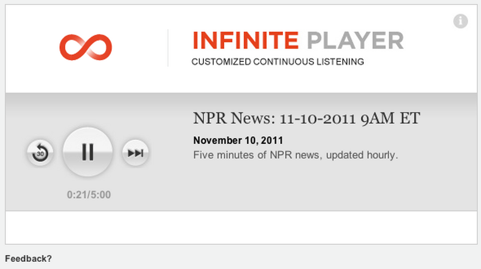 NPR Infinite Player
