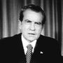 President Richard Nixon faced television cameras in the Oval Office on April 30, 1973 to announce the departure of his two closest assistants in the deepening Watergate scandal. President Richard Nixon faced television cameras in the Oval Office on April 30, 1973 to announce the departure of his two closest assistants in the deepening Watergate scandal.