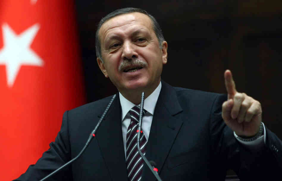 Turkey's Prime Minister Recep Tayyip Erdogan warned Syrian President Bashar Assad that his brutal crackdown on opponents threatens to place him on a list of leaders who "feed on blood." 