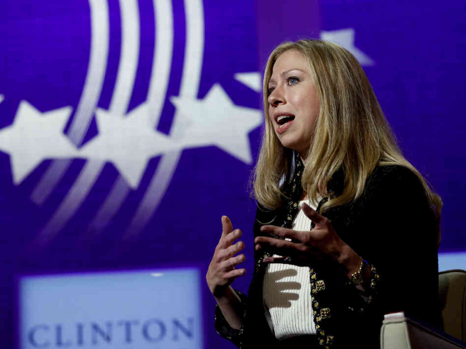 Chelsea Clinton at a Clinton Global Initiative meeting in New York, Sept. 22, 2011.