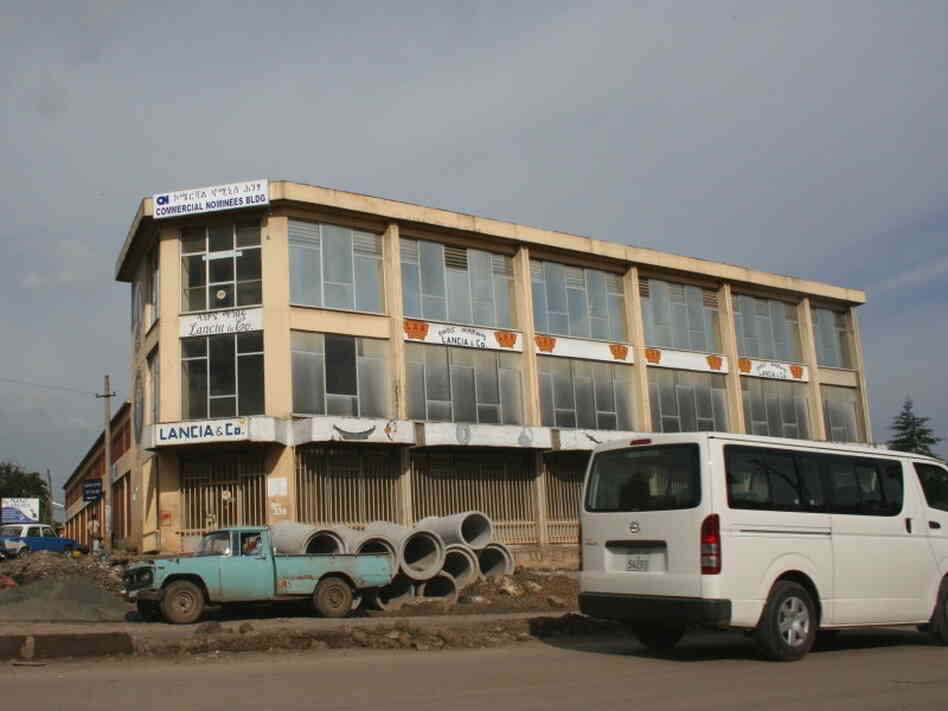 Sammi was left in this abandoned building in Addis Ababa, Ethiopia, when he was just a few days old.