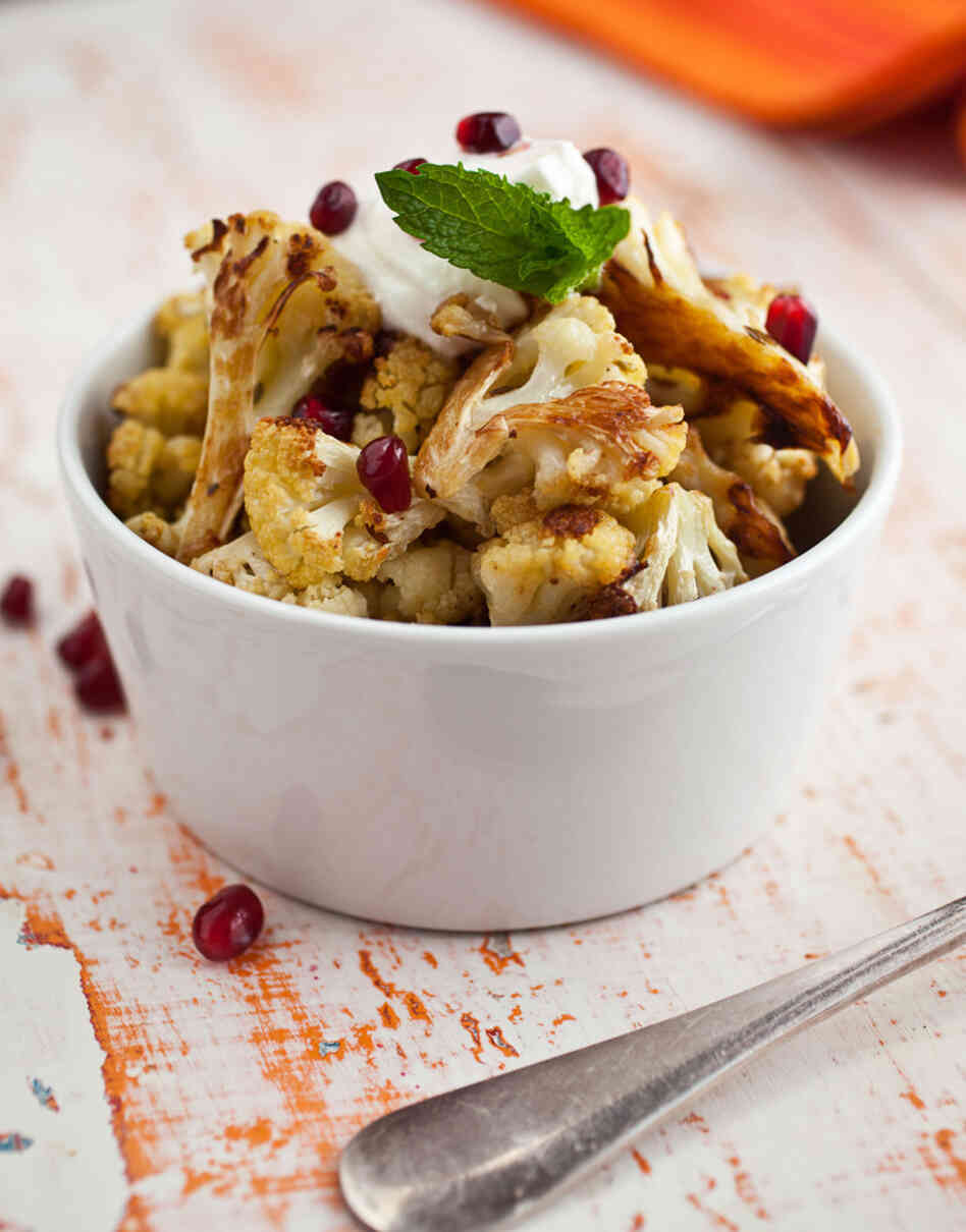Cauliflower with yogurt from Cook This Now by Melissa Clark. Cauliflower with yogurt from Cook This Now by Melissa Clark.