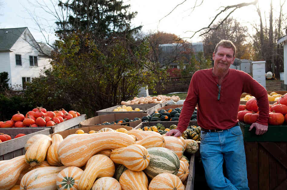 David Heisler grows 38 varieties of pumpkins on his Maryland farm. David Heisler grows 38 varieties of pumpkins on his Maryland farm.