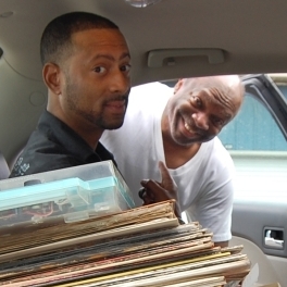 Madlib (left) and Stanton Davis loading up the car.