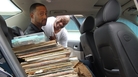 Madlib (left) and Stanton Davis loading up the car. Madlib (left) and Stanton Davis loading up the car.