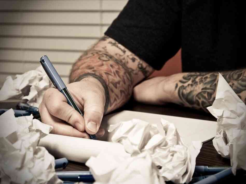 Tattooed writer