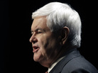 Newt Gingrich at the Iowa Republican Party's Ronald Reagan Dinner in Des Moines, Nov. 4, 2011. Newt Gingrich at the Iowa Republican Party's Ronald Reagan Dinner in Des Moines, Nov. 4, 2011.