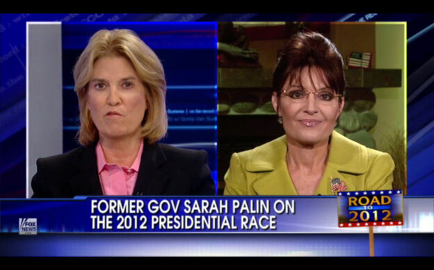 Sarah Palin on Fox News with Greta Van Susteren.