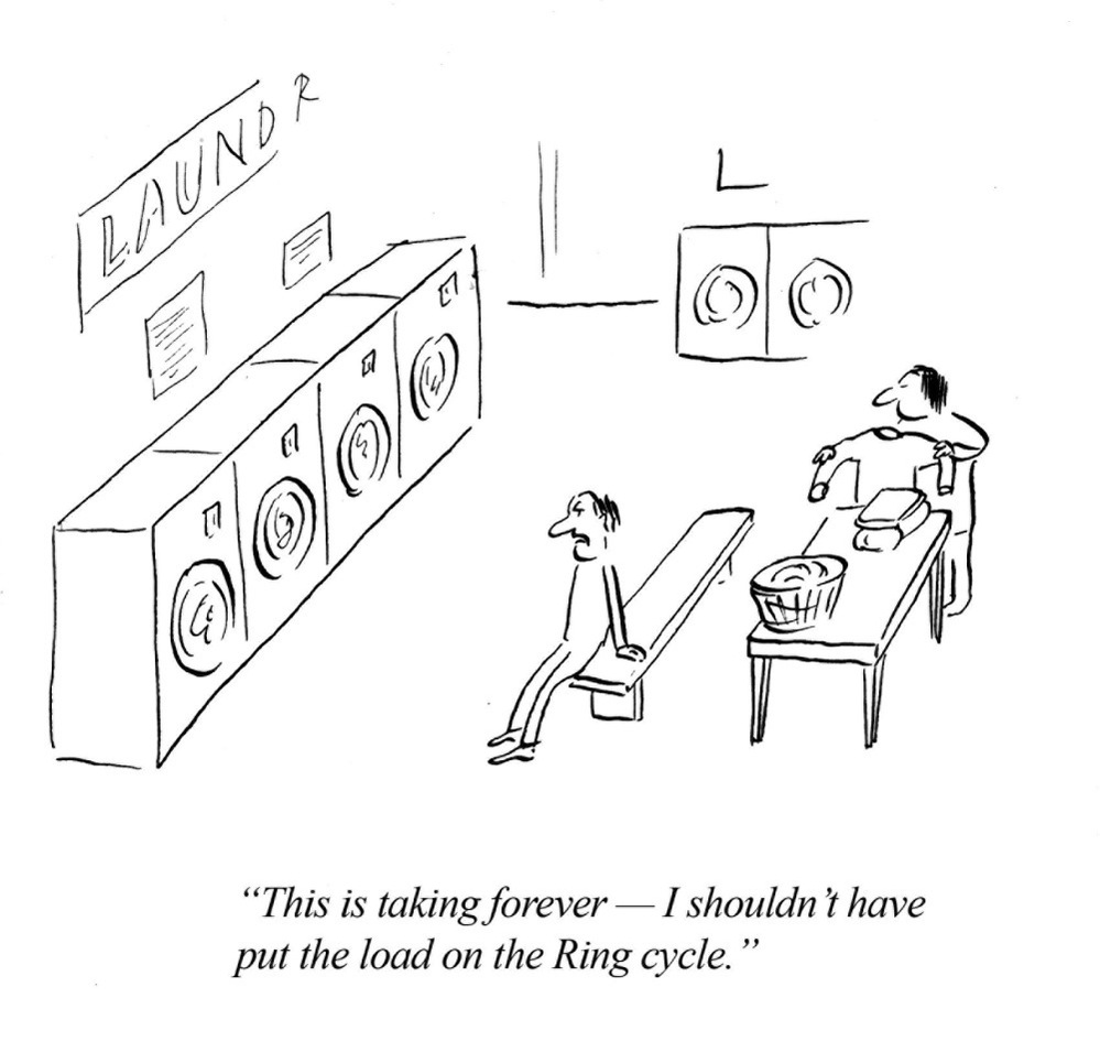 If Wagner owned a laundromat.