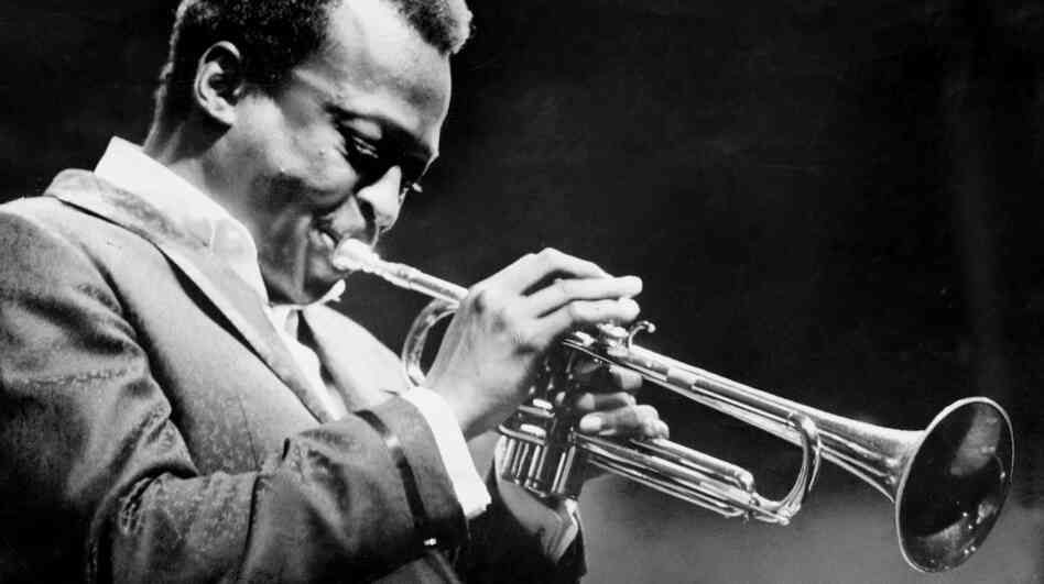 Miles Davis performs at the 1967 Newport Jazz Festival.