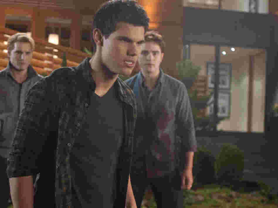 He's still around? We are duty-bound to report that Jacob (Taylor Lautner) is still part of a plot that grows increasingly preposterous, not that that will matter in the least.