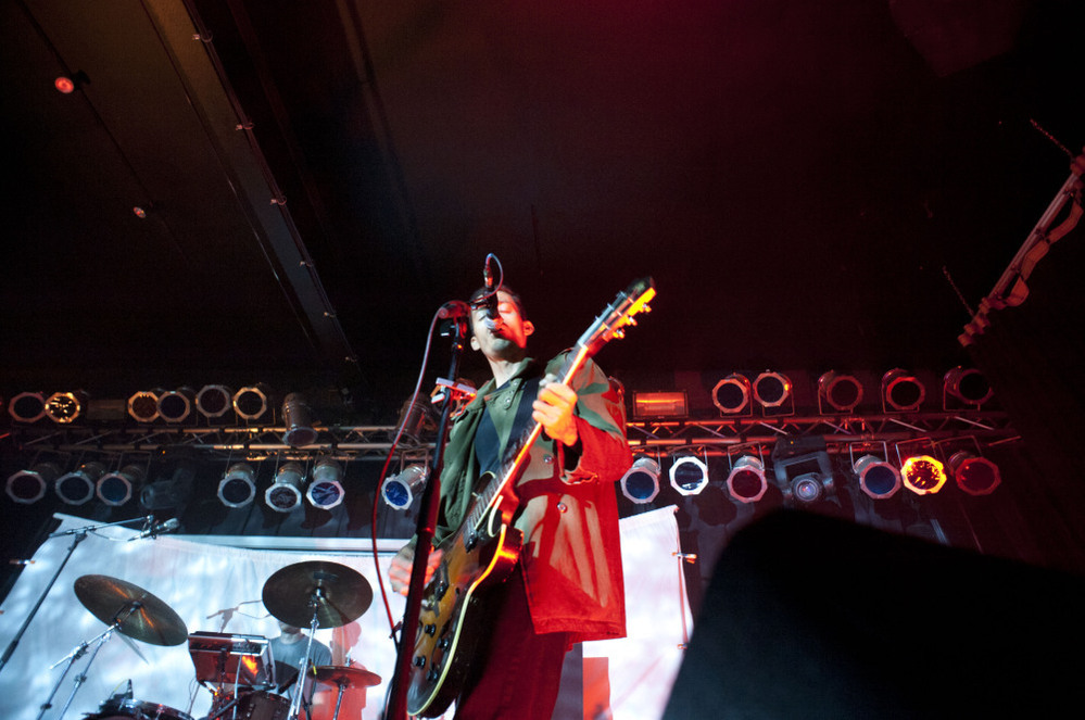 A.A. Bondy performs at The Waiting Room in Omaha, Neb. His latest album is called Believers.