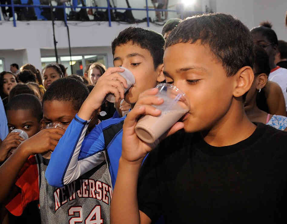 Across the country, schools have been tossing chocolate milk out of lunchrooms. But these New York City kids chugged low-fat chocolate milk as part of Refuel America. Launched in the summer of 2010, the campaign promotes the drink for post-exercise recovery. Across the country, schools have been tossing chocolate milk out of lunchrooms. But these New York City kids chugged low-fat chocolate milk as part of Refuel America. Launched in the summer of 2010, the campaign promotes the drink for post-exercise recovery.