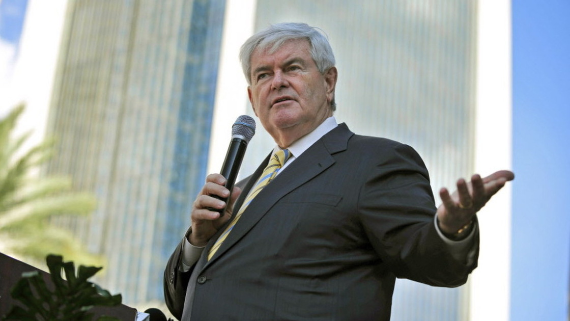 Republican presidential candidate Newt Gingrich, the former House speaker, speaks to supporters during a rally in Jacksonville, Fla., on Thursday. 