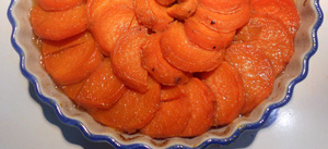 Flambeed sweet potatoes
