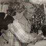 A very old picture of Lauren Jabusch's great-grandparents making mochi.