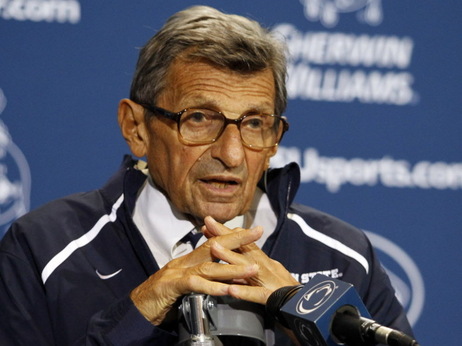 Former Penn State head football coach Joe Paterno in September. Former Penn State head football coach Joe Paterno in September.