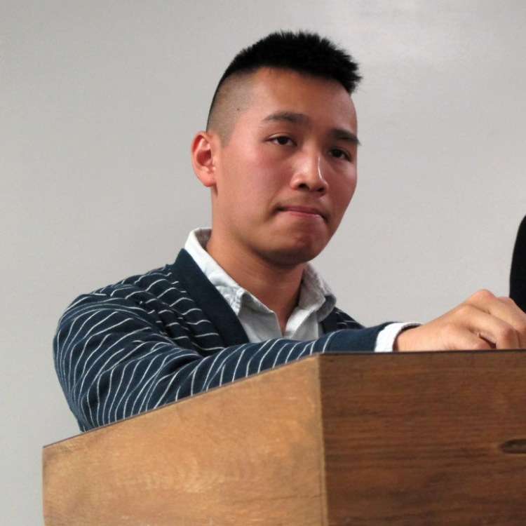 Occupy Memphis member Tristan Tran, at the meeting.