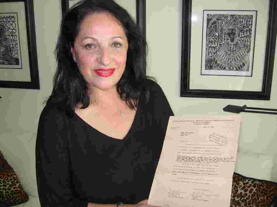 Carmen Valdivia still has the visa waiver she received from the U.S. government in 1962 that allowed her to leave Cuba for Miami.