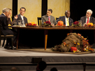 Republican presidential candidates at the "Thanksgiving Family Forum" in Des Moines on Nov. 19, 2011. Republican presidential candidates at the "Thanksgiving Family Forum" in Des Moines on Nov. 19, 2011.