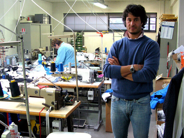 Enrico Frare owns a small clothing company in Italy. He says it's so difficult to get credit in Italy right now that some businesses are being forced to leave.