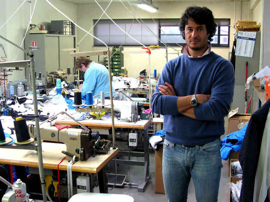 Enrico Frare owns a small clothing company in Italy. He says it's so difficult to get credit in Italy right now that some businesses are being forced to leave.